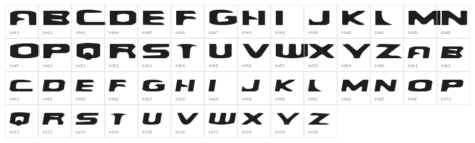 Yellow Dog Character Map
