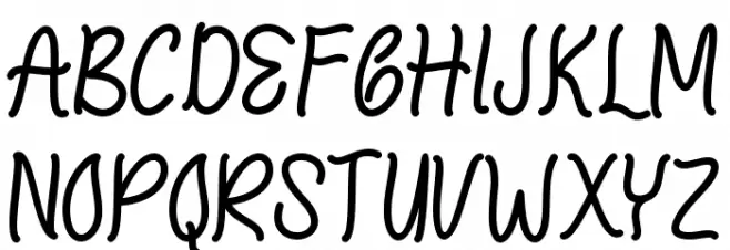 Yellow Easter Schriftart Groß