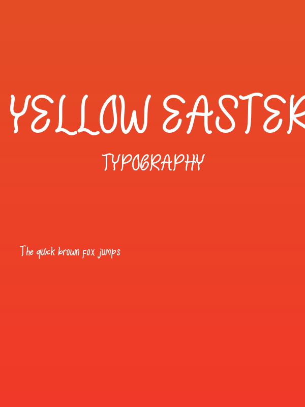 Yellow Easter Poster