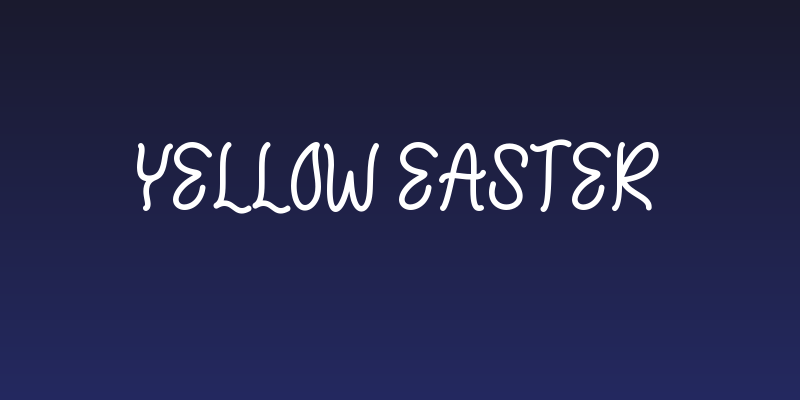 Yellow Easter Social Header