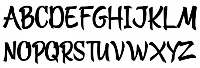 Yellow Ginger Font OTHER CHARS