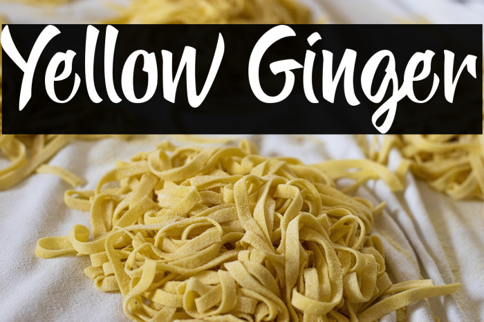 Yellow Ginger Example 1