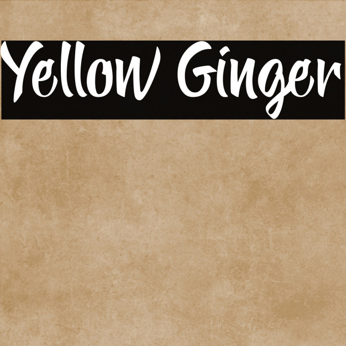 Yellow Ginger Example 3