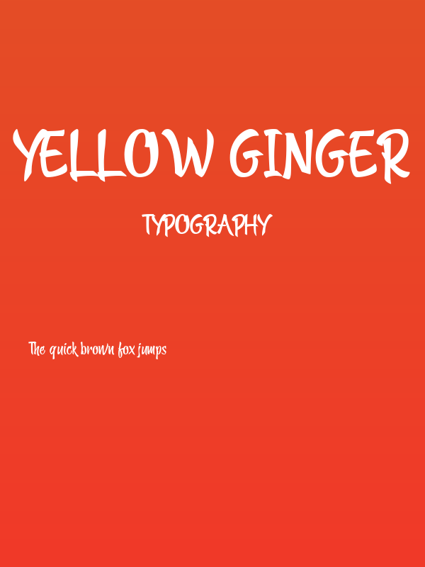 Yellow Ginger Poster