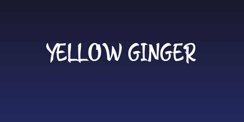 Yellow Ginger Social Header