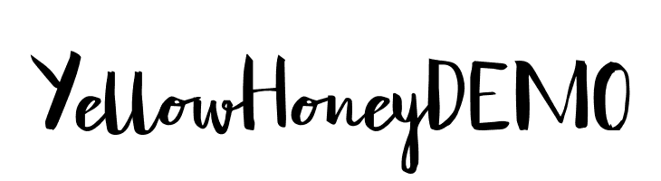 Yellow Honey DEMO  Free Fonts Download