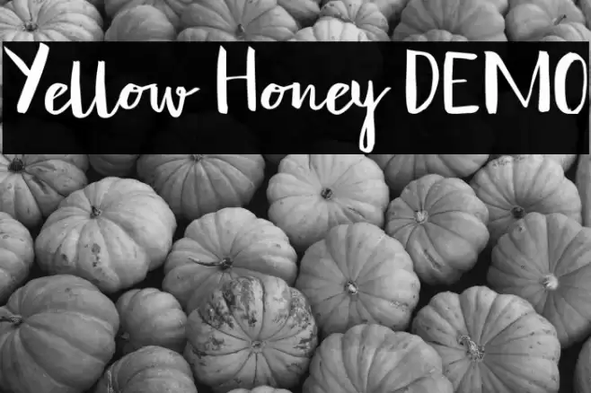 Yellow Honey DEMO Font examples