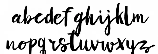 Yellow Honey DEMO Schriftart Kleinbuchstaben