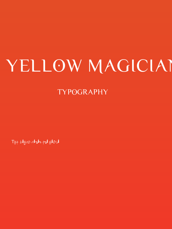 Yellow Magician Poster