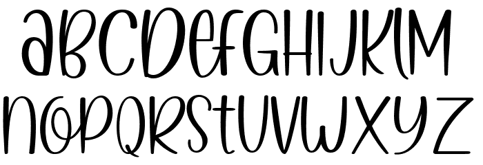 Yellow Monkey Font LOWERCASE