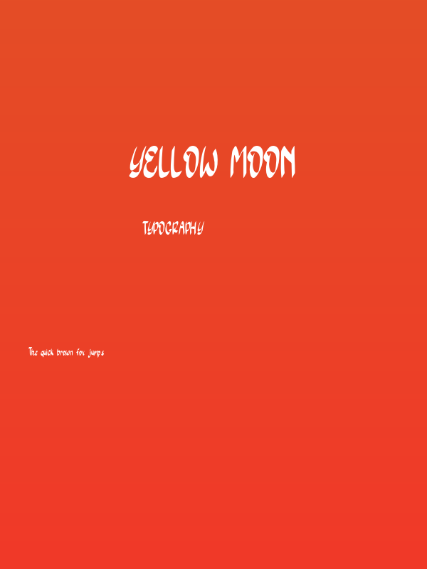 Yellow Moon Poster