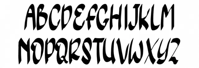 Yellow Moon Schriftart Groß