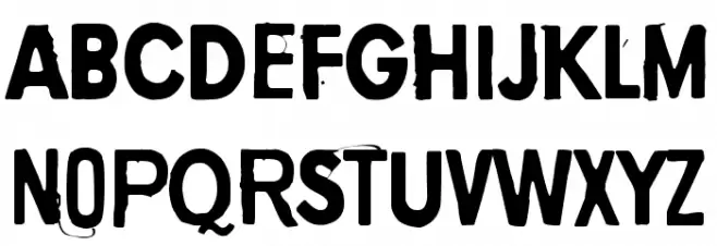 Yellow Ob La Queue Font UPPERCASE