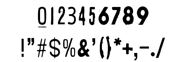 Yellow Obscure Font OTHER CHARS