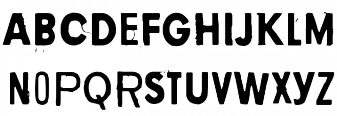 Yellow Obscure フォント 大文字