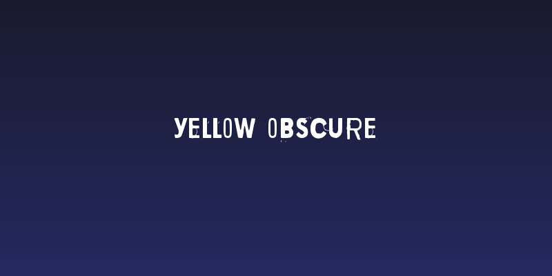 Yellow Obscure Social Header