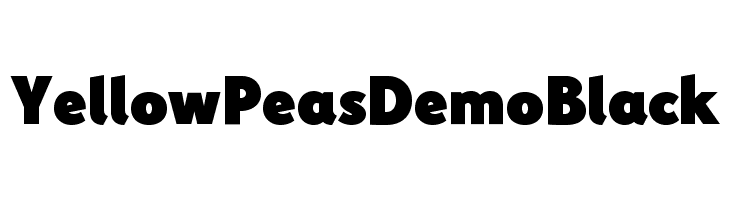 Yellow Peas Demo Black  免费字体下载
