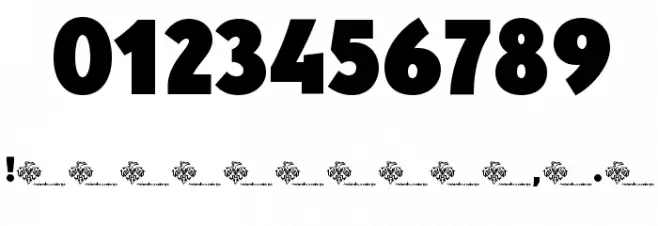 Yellow Peas Demo Black Font OTHER CHARS