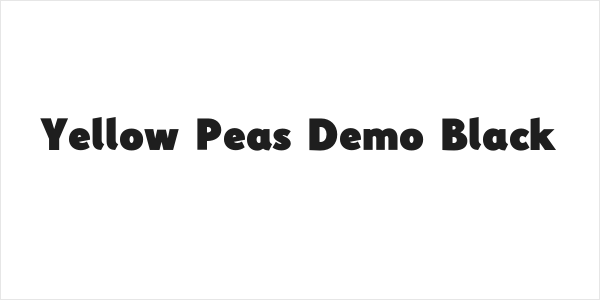 Yellow Peas Demo Black Logo
