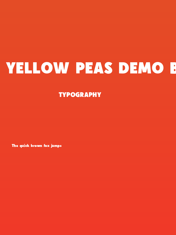Yellow Peas Demo Black Poster