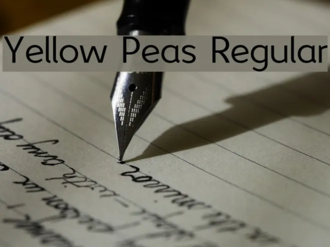 Yellow Peas Regular Example 2
