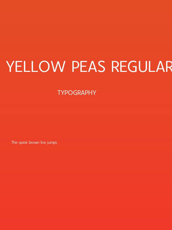 Yellow Peas Regular Poster