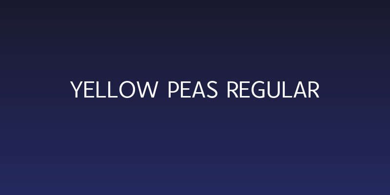 Yellow Peas Regular Social Header