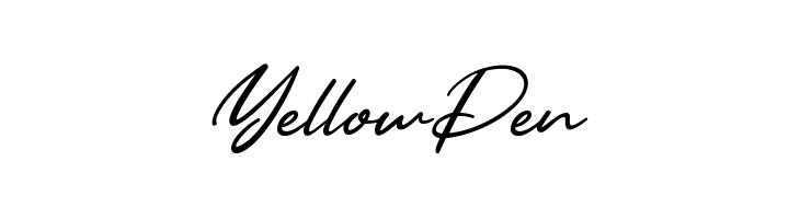 Yellow Pen Font