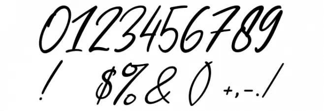 Yellow Pen Font OTHER CHARS