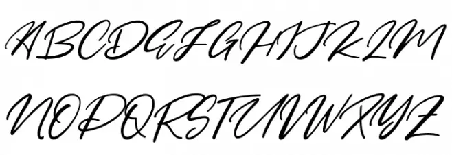 Yellow Pen Font Litere mari