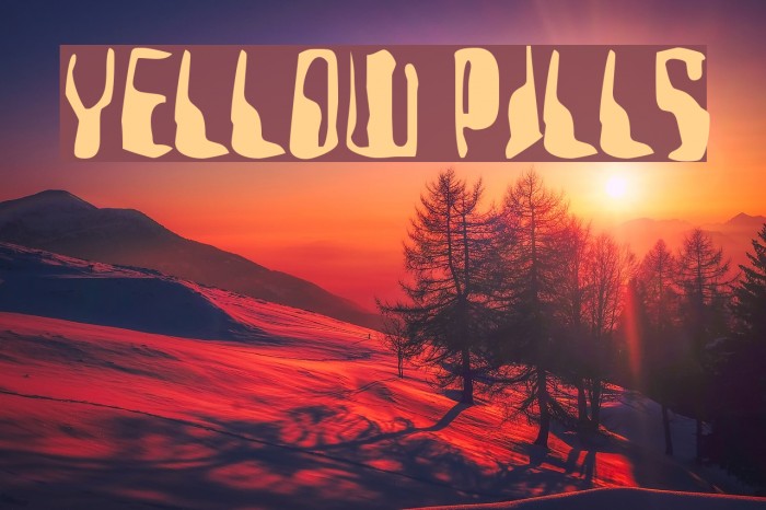 Yellow Pills Fonte examples