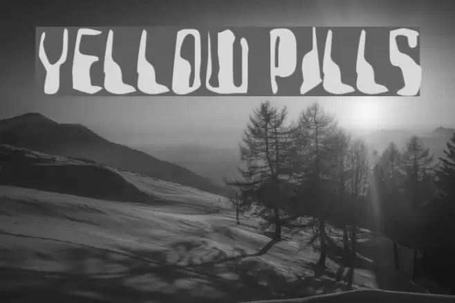 Yellow Pills Шрифта examples