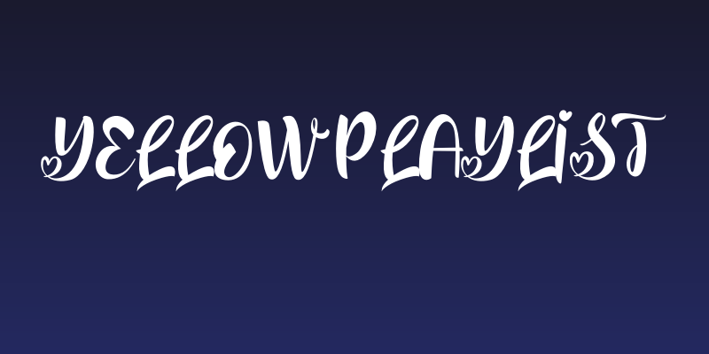 Yellow Playlist Social Header