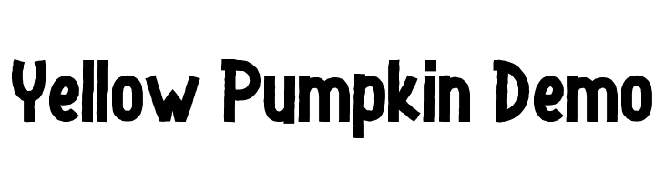 Yellow Pumpkin Demo  नि: शुल्क फ़ॉन्ट्स डाउनलोड