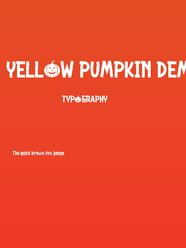 Yellow Pumpkin Demo Poster