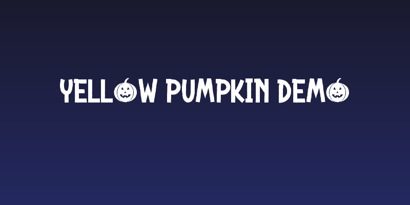 Yellow Pumpkin Demo Social Header