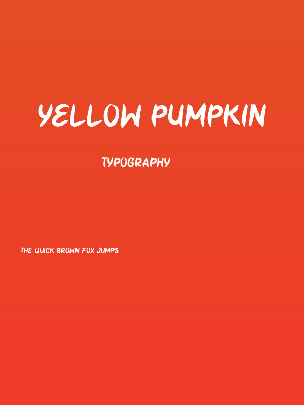 Yellow Pumpkin Poster