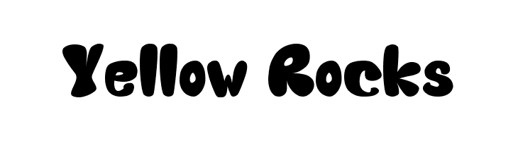 Yellow Rocks  Free Fonts Download