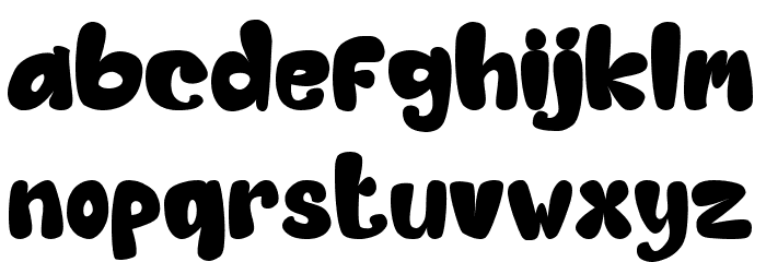 Yellow Rocks Font LOWERCASE