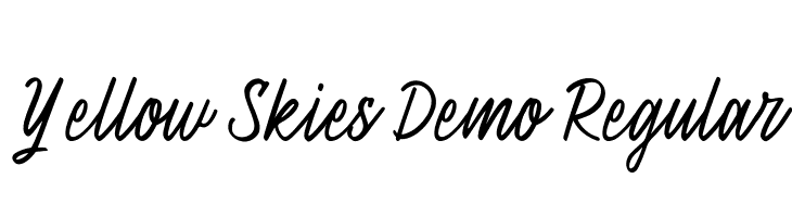 Yellow Skies Demo Regular  les polices de caractères gratuit tlcharger