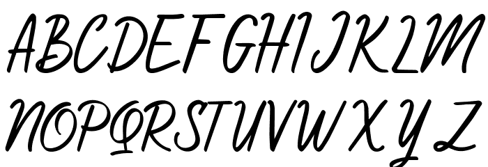 Yellow Skies Demo Regular Font UPPERCASE