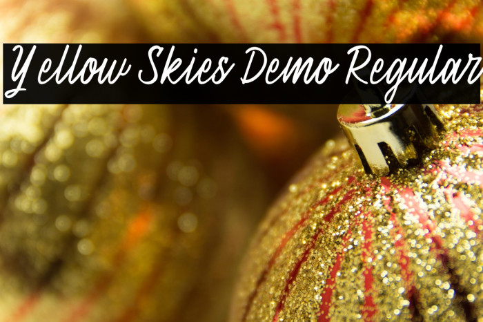 Yellow Skies Demo Regular Example 1