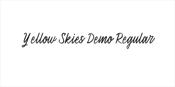 Yellow Skies Demo Regular Logo