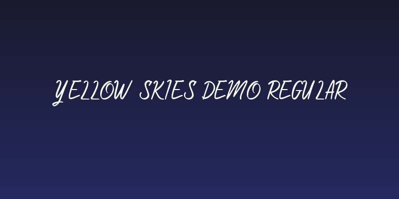 Yellow Skies Demo Regular Social Header