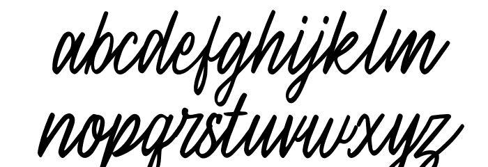 Yellow Skies Demo Regular Font LOWERCASE