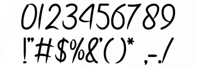 Yellow Star Font OTHER CHARS