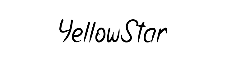 Yellow Star  Fuentes Gratis Descargar