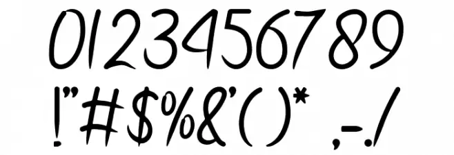 Yellow Star Font OTHER CHARS