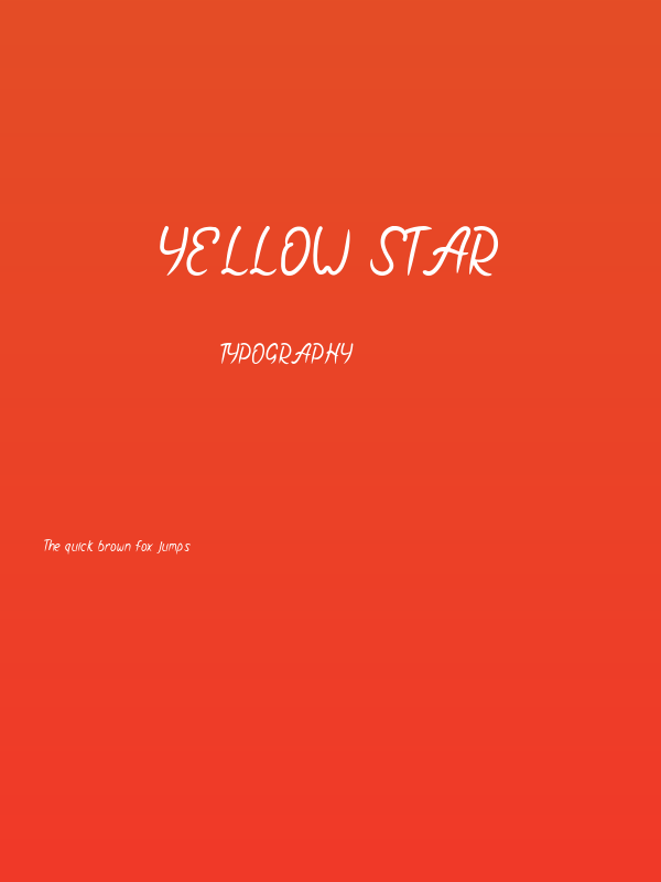 Yellow Star Poster