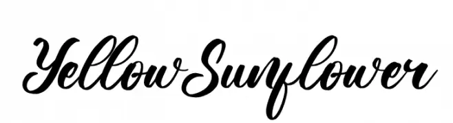 Yellow Sunflower  Fuentes Gratis Descargar